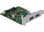 Delock Pci Express X4 Karte Zu 2 X Extern Usb 3.1 Gen 2 Typ-A Buchse (90298)