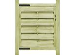 Cancello Da Giardino In Legno Di Pino Impregnato 100X100 Cm Verde