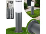 Monzana® Lampada Per Vialetto Acciaio Inox Attacco E27 Luce Esterni Paletto Illuminazione Sentiero Piantana Esterno