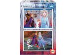 Educa BorráS 2 Puzzle Per Bambini, 48 Pezzi, Frozen Ii, Da 4 Anni, Colori Assortiti, 2 X 48 (18110) Educa