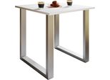 Tavolo Da Pranzo Xona Argento / Bianco A. 76 X L. 80 X P. 50 Cm