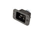 Bachmann Spina Per Telaio IEC320 C20, Nera, Termoplastica, Connessione A Vite