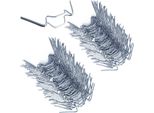 Deuba® Clip Di Fissaggio Per Serre 100 Pz Graffette Acciaio Inox Accessori Serra Pannelli Alveolari