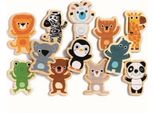 Djeco Coucou Puzzle Magnetico Multicolore Multicolore Taglia Unica