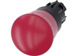 Interruttore Di Emergenza Siemens, Pulsante A Fungo Anello Anteriore In Plastica Rosso Sblocco Rotativo Sirius Act 3SU1000-1HB20-0AA0 1 Pz (3SU