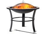 Gardebruk® Braciere Rotondo Fuego Da Esterno Mosaico 76X76Cm Parascintille Camino Da Giardino Stufa Caminetto Patio