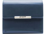 Esquire Pelle Portafoglio Helena Lady Wallet Rfid Blue Blu Scuro
