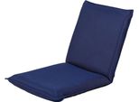 Sedia Da Pavimento Costway Con Schienale Regolabile A 6 Livelli, Sedia Da Pavimento Imbottita, Sedia Da Gioco, Lettino Relax, Divano Pigro, Portata 150 Kg, Sedia Da Meditazione Blu Navy