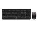 Cherry Dw 3000 - Dimensioni Complete (100%) - Rf Senza Fili - Interruttore Meccanico - Azerty - Nero - Mouse Incluso