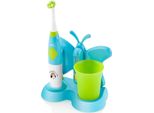 Eta | Toothbrush With Water Cup And Holder | Sonetic ETA129490080 | Battery Operated | For Kids | Number Of Brush Heads Included 2 | Number Of Teeth Brushing Modes 2 | Blue
