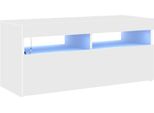 Mobile Tv Con Luci Led Bianco 90X35X40 Cm
