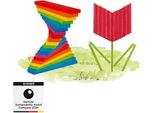 Goki Blocchi Da Costruzione Colorati Scatola Giocattolo Educativo 200 Pezzi