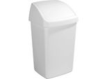 Sunware Delta Cestino Per Rifiuti Con Coperchio Basculante 50L Bianco