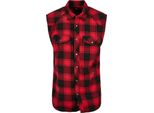 Brandit - Camicia Checked Flanell Rot / Schwarz - 6XL