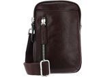 Picard Pelle Borsa A Tracolla Buddy Reporter Bag Cafe Marrone Scuro
