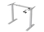 Scrivania Sit-Stand Telaio Per Scrivania Scrivania Manuale Regolabile In Altezza Fino A 123 Cm Scrivania Ergonomica Caricabile Fino A 70 Kg Bianco