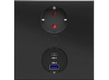 Presa Di Corrente Da Incasso Cucina, Presa Di Corrente Cucina Duplex-Q Con Usb A E C