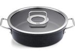 Fissler Adamant / Teglia In Alluminio (Ø 24 Cm, 3,1L) Teglia Rivestita Con Coperchio In Vetro, Antiaderente - Induzione