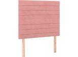 Vidaxl Testiere 2 Pz. Velluto Rosa 100X5X78/88 Cm