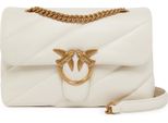 Pinko Pelle Borsa A Tracolla Borsa A Tracolla Love Puff Classic Cl Sheep Nappa White - Antique Gold Avorio