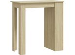 Vidaxl Tavolo Da Bar Con Ripiano In Rovere Sonoma 102X50X103,5 Cm Materiale A Base Di Legno