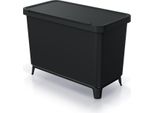 Keden Systema Cestino Per Rifiuti Con Contenitori Separati 3X10 L Nero