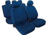 Set Di Lampade Coordinato Con Le Coperture Miki Blu Scuro In Microfibra