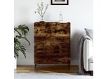 Vidaxl Credenza In Rovere Fumé 69,5X34X90 Cm Materiale A Base Di Legno