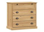 Vidaxl Cassettiera Vigo 80X40X76 Cm In Legno Di Pino Massiccio