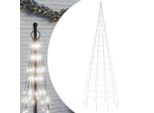 Albero Di Natale A Led Per Pennone 550 Led Bianco Freddo 300 Cm