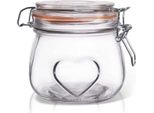 Orion Vaso Per Conserve Con Tappo Oscillante Vaso In Vetro Brevettato Bela 0,5L Cuore