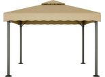 Vidaxl Padiglione Taupe 3X3 M Alluminio E Acciaio