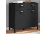 Vidaxl Credenza Viken Nero 80X40X80 Cm Materiale A Base Di Legno