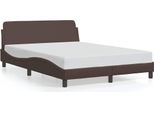 Vidaxl Struttura Letto "Dover"" Marrone 140X200 Cm In Pelle Finta"