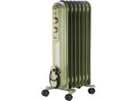 Ardes Radiatore Ad Olio AR4R07VIN 1500W 7 Elementi Verde Con Termostato Regolabile