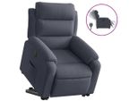 Vidaxl Poltrona Relax Con Supporto Elettrico In Velluto Grigio Scuro