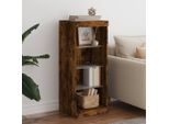 Maison Exclusive - Credenza Con Luci Led In Rovere Affumicato 41X37X100 Cm
