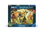 Ravensburger Achtung Ferkel (12001004) Puzzle 1000 Pezzi Multicolore Taglia Unica