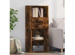 Vidaxl Credenza Rovere Affumicato 50X42,5X124 Cm Materiale A Base Di Legno