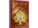 Mazzo Di Carte Bicycle® - Mazzo Di Carte Da Gioco Del Drago Rosso Carte Da Poker A Mazzo Singolo