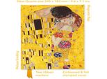 Gustav Klimt: Il Bacio (Rivista In Quarto Smerigliato)
