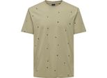 T-Shirt In Cotone Con Scollo Rotondo E Maniche Corte
