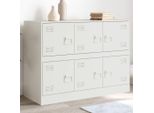 Maison Exclusive - Credenza Bianca 99X39X73 Cm Acciaio