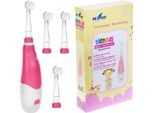 Spazzolino Sonico Seago SG-902, Spazzolini Collegabili: 4 Pezzi, Spazzolino Sonico Per Bambini Rosa