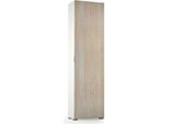 Dmora Armadio Multiuso 1 Anta Abuela 30X182H Cm Bianco, Un'anta 8 Vani Italy