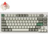 Tastiera Meccanica Senza Fili Keychron Q1 Max Qmk/Via, Qwerty Usa, Manopola, Guscio Bianco, Gateron Jupiter Red Q1M-P1