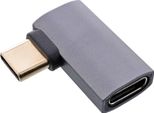 Adattatore Inline® USB4, Spina/Presa USB-C Angolata A Destra/Sinistra, Alluminio, Grigio