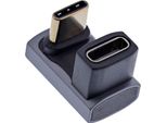 Adattatore Inline® USB4, Presa/Spina USB-C 180°, Alluminio, Grigio