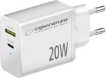 Esperanza EZC105W Mains Charger 20W White