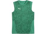 Puma Teamcup Maglia Da Allenamento Senza Maniche Uomo Verde Argento Taglia S